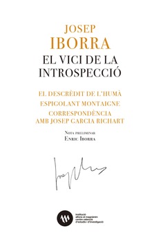 Josep Iborra. El vici de la introspecció