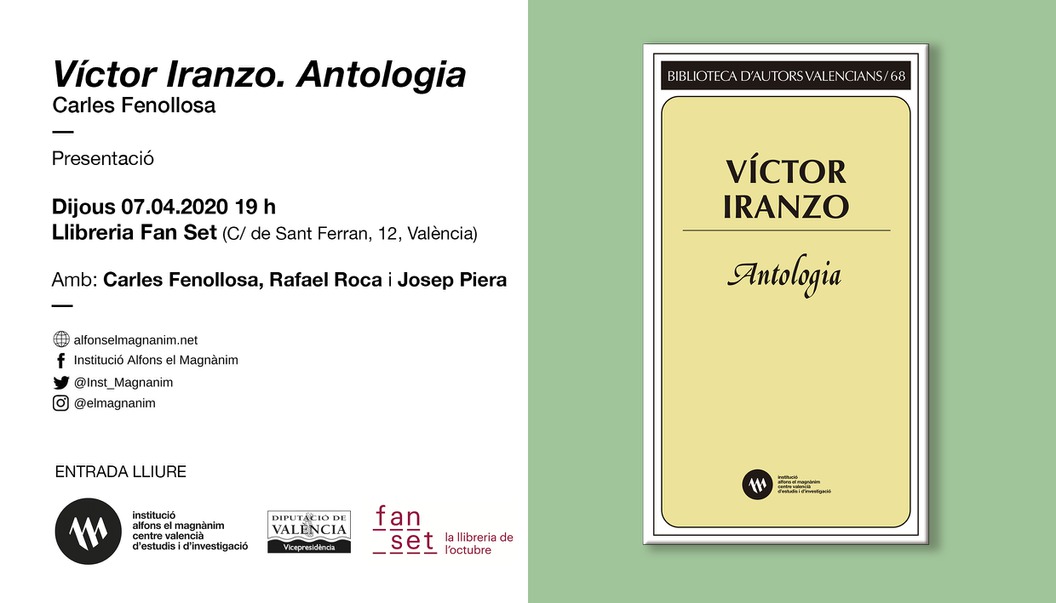 Presentación - Víctor Iranzo: Antologia (CANCELADA)