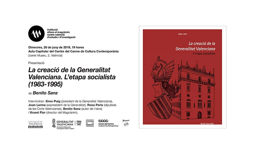 Un nou llibre del Magnànim analitza l’etapa del PSPV-PSOE en la Generalitat (1983-1995)