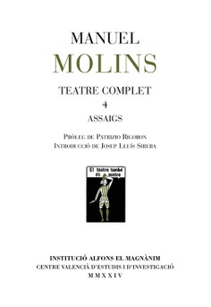 Manuel Molins. Teatre complet 4