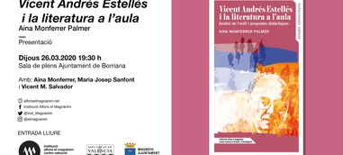 Presentació - Vicent Andrés Estellés i la literatura a l'aula (CANCEL·LADA)