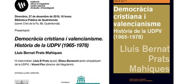 Democràcia cristiana i valencianisme. Història de la UDPV (1965-1978)