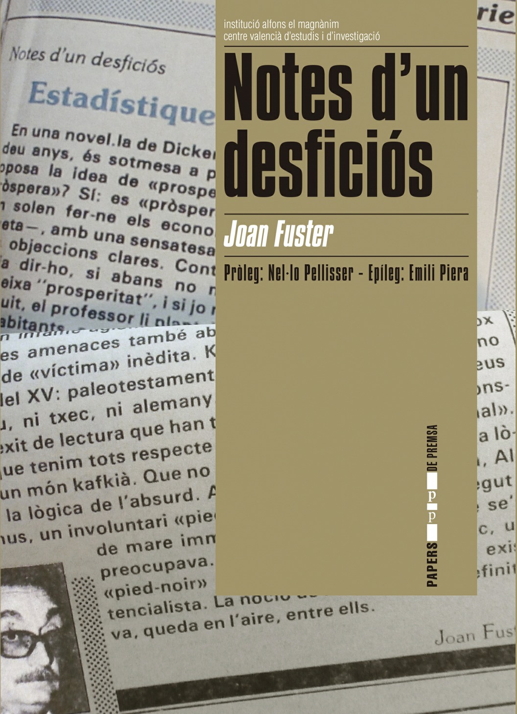 "Notes d'un desficiós", de Joan Fuster, es presenta a Algemesí