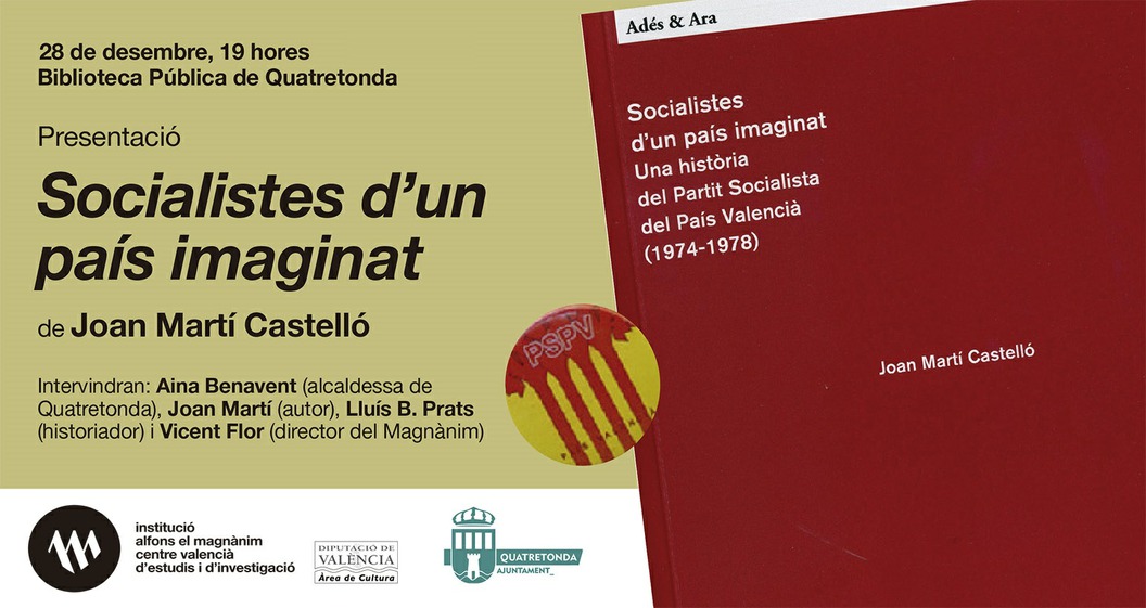 Presentación "Socialistes d'un país imaginat" en Quatretonda