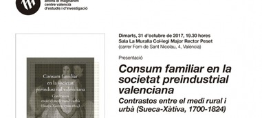 "Consum familiar en la societat preindustrial valenciana"