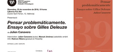 Julien Canavera presenta "Pensar problemáticamente. Ensayo sobre Gilles Deleuze"