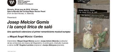 "Josep Melcior Gomis i la cançó lírica de saló. Una aportació valenciana al primer romanticisme europeu”