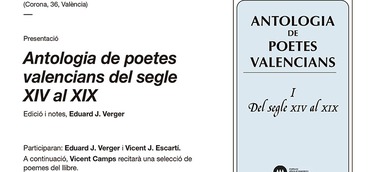 El Magnànim reedita el primer volum de l'Antologia de poetes valencians, a càrrec d'Eduard Verger