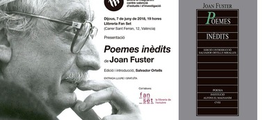 Presentación de los "Poemes inèdits" de Joan Fuster