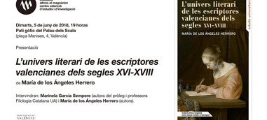 Presentación de "L'univers literari de les escriptores valencianes dels segles XVI-XVIII"