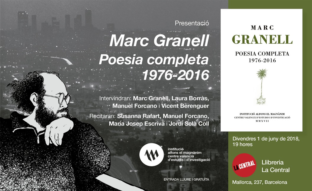 La "Poesia completa" de Marc Granell es va presentar a Barcelona