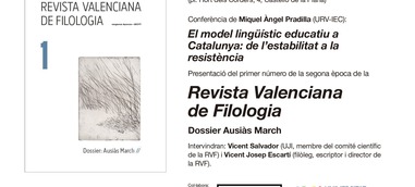 Presentación en Castelló de la "Revista Valenciana de Filologia"