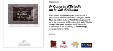 L'Institut d'Estudis de la Vall d'Albaida presenta les actes del IV Congrés Comarcal
