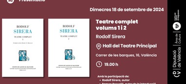 Presentació: Teatre complet. Volums 1 i 2