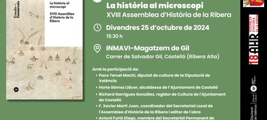 Presentació: La història al microscopi. XVIII Assemblea d’Història de la Ribera.