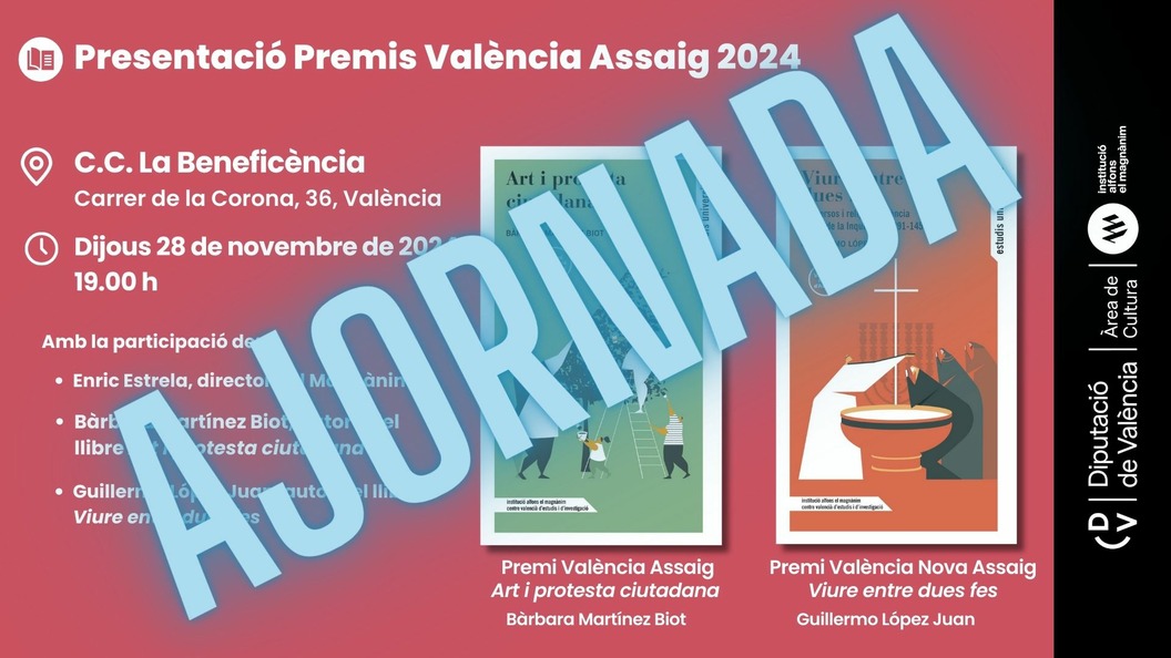 Presentació: Premis València Assaig 2024 - AJORNADA