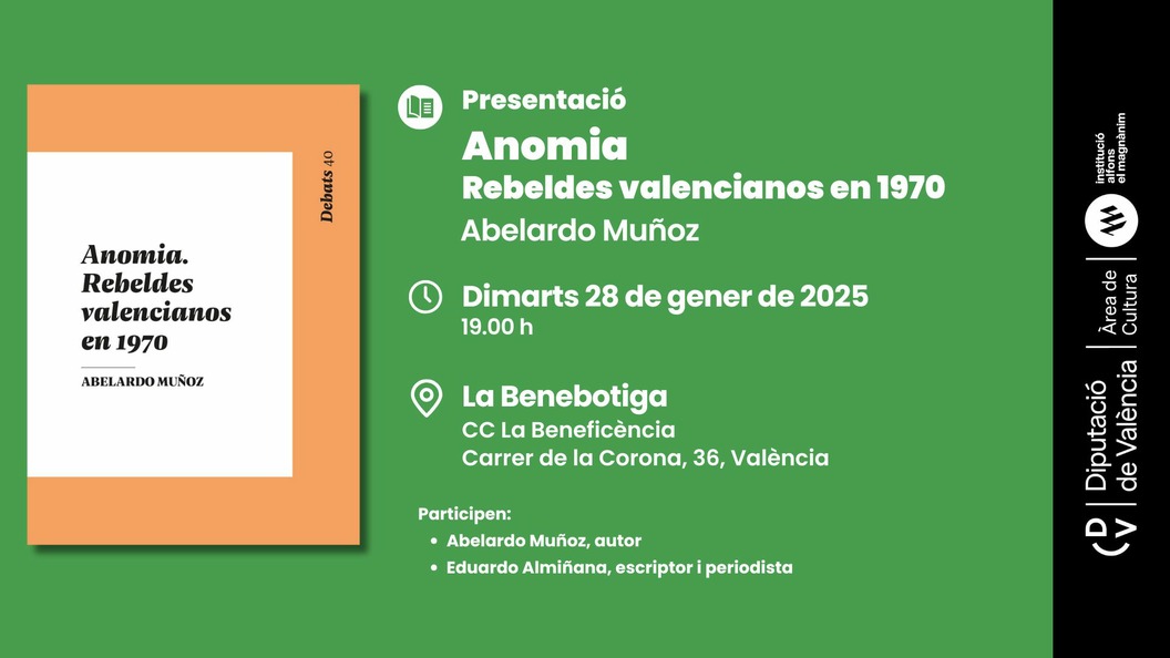 Presentación: Anomia. Rebeldes valencianos en 1970