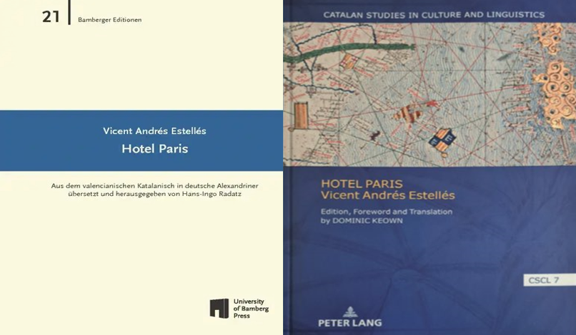 Nova traducció del llibre L'Hotel París d'Estellés a l'alemany i anglés