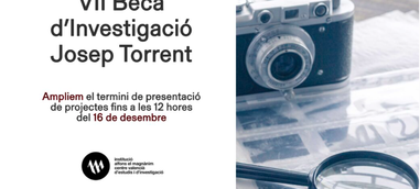 Ampliado el plazo de inscripción para la VII edición de la Beca de Periodismo de Investigación Josep Torrent